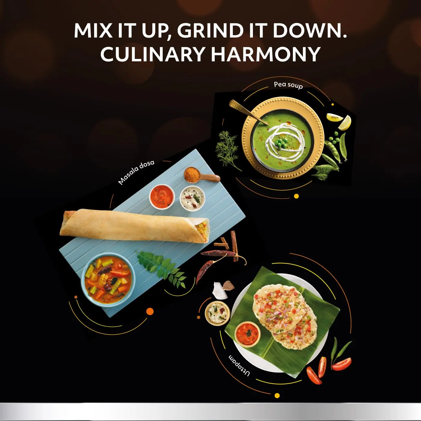 Usha TH800MX3 Thunderbolt 800 watt Mixer Grinder view 6