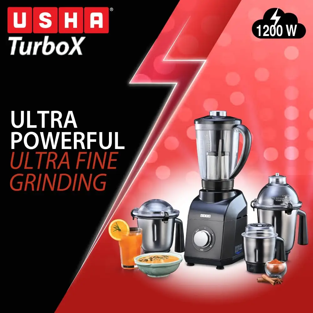 Usha TurboX 1200 Watt Mixer Grinder view 3