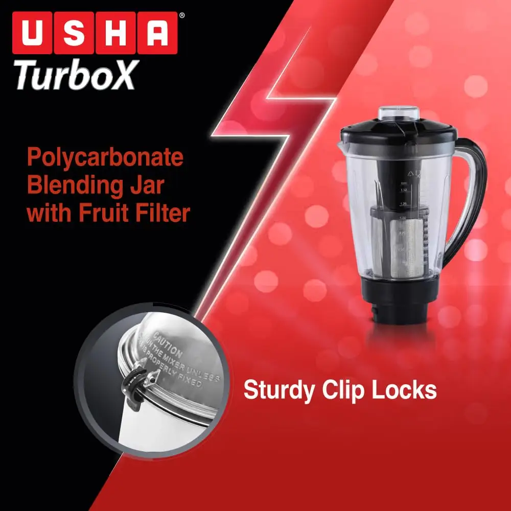 Usha TurboX 1200 Watt Mixer Grinder view 6