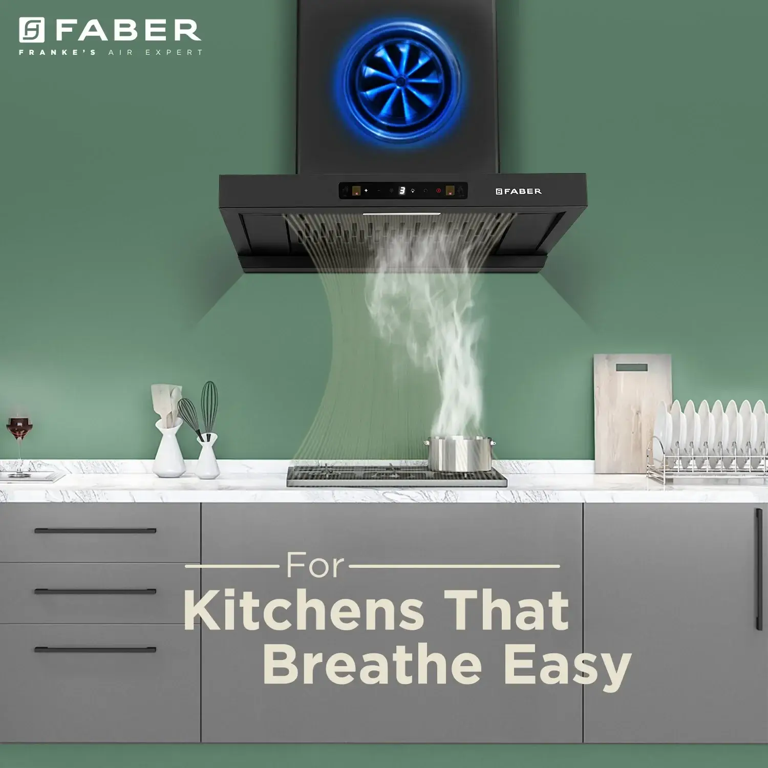 Faber Hood Charm BLDC HC SC FL BK IN 90 –T Chimney view 5