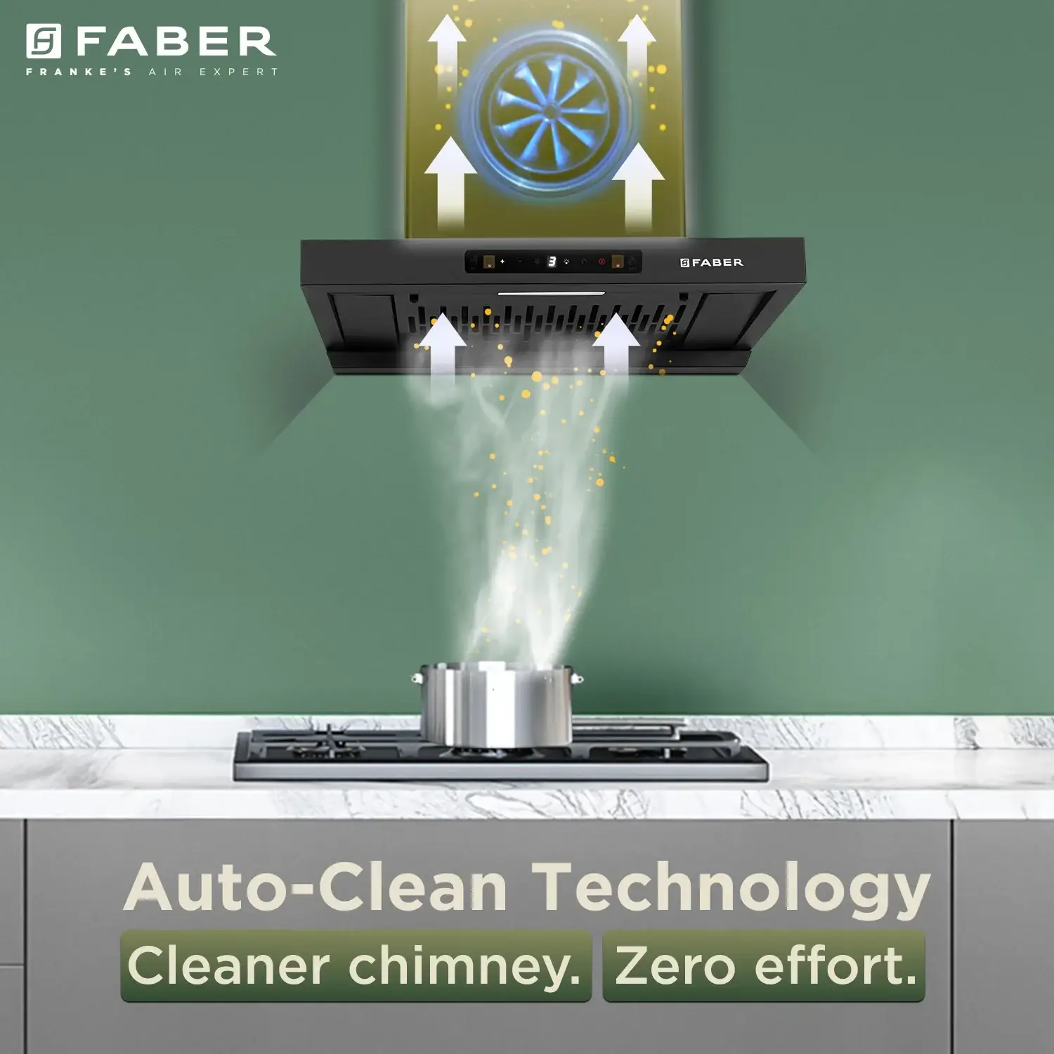 Faber Hood Charm BLDC HC SC FL BK IN 90 –T Chimney view 8