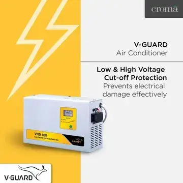 V-Guard VND 500 Stabilizer (150 VAC - 285 VAC) for 2 Ton AC view 6