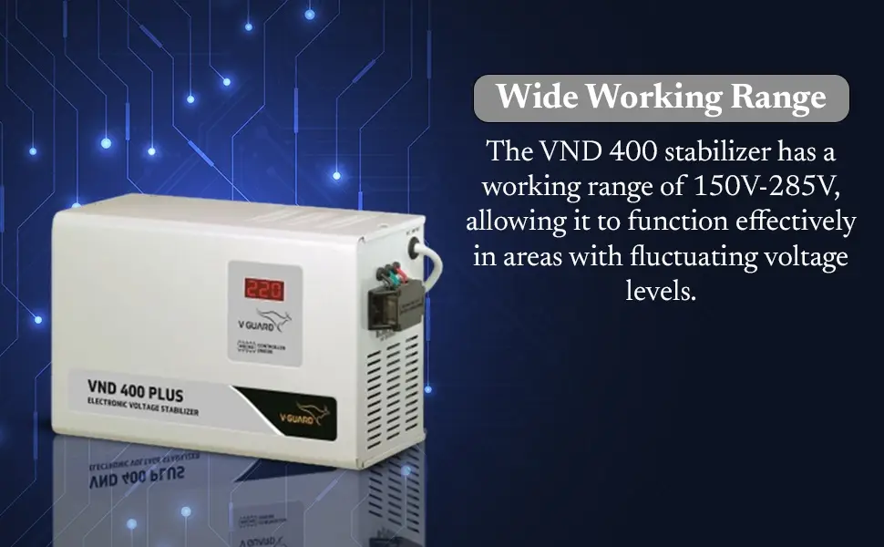 V Guard VND 400 Plus Stabilizer (150VAC-285VAC) for 1.5 Ton AC view 3
