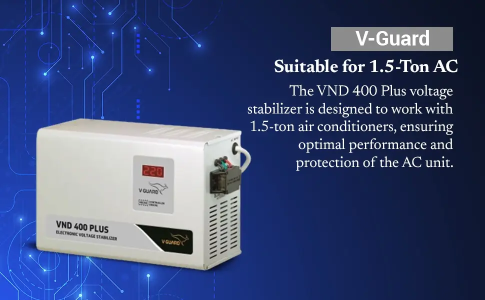 V Guard VND 400 Plus Stabilizer (150VAC-285VAC) for 1.5 Ton AC view 4
