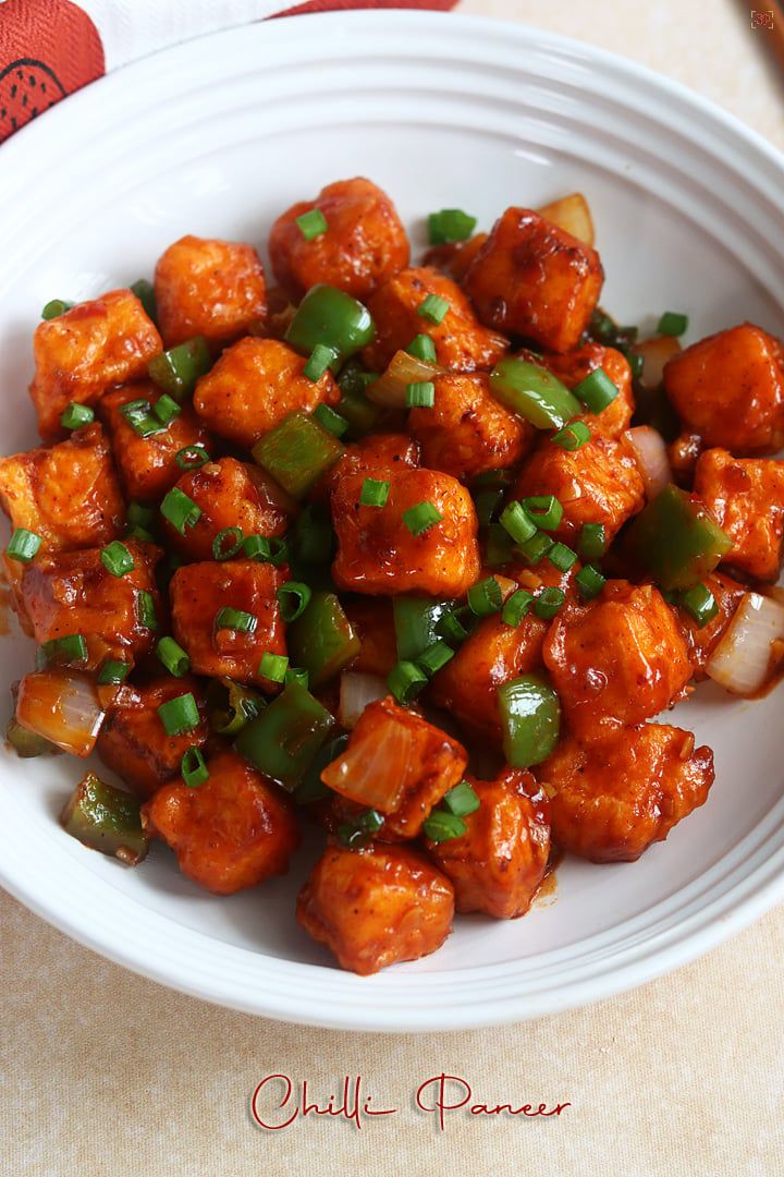 Chilli Paneer Dry || 12 Pcs || Serves 2+ ||