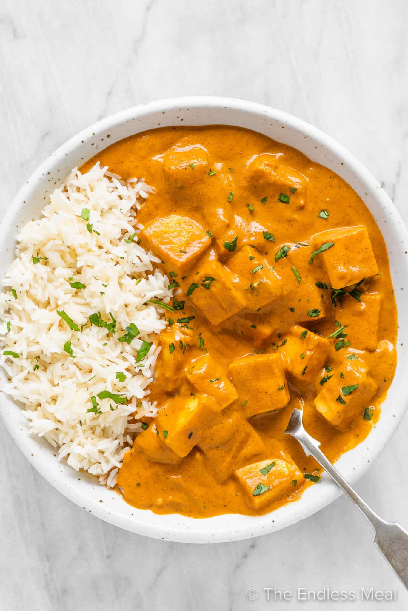 Shahi paneer rice