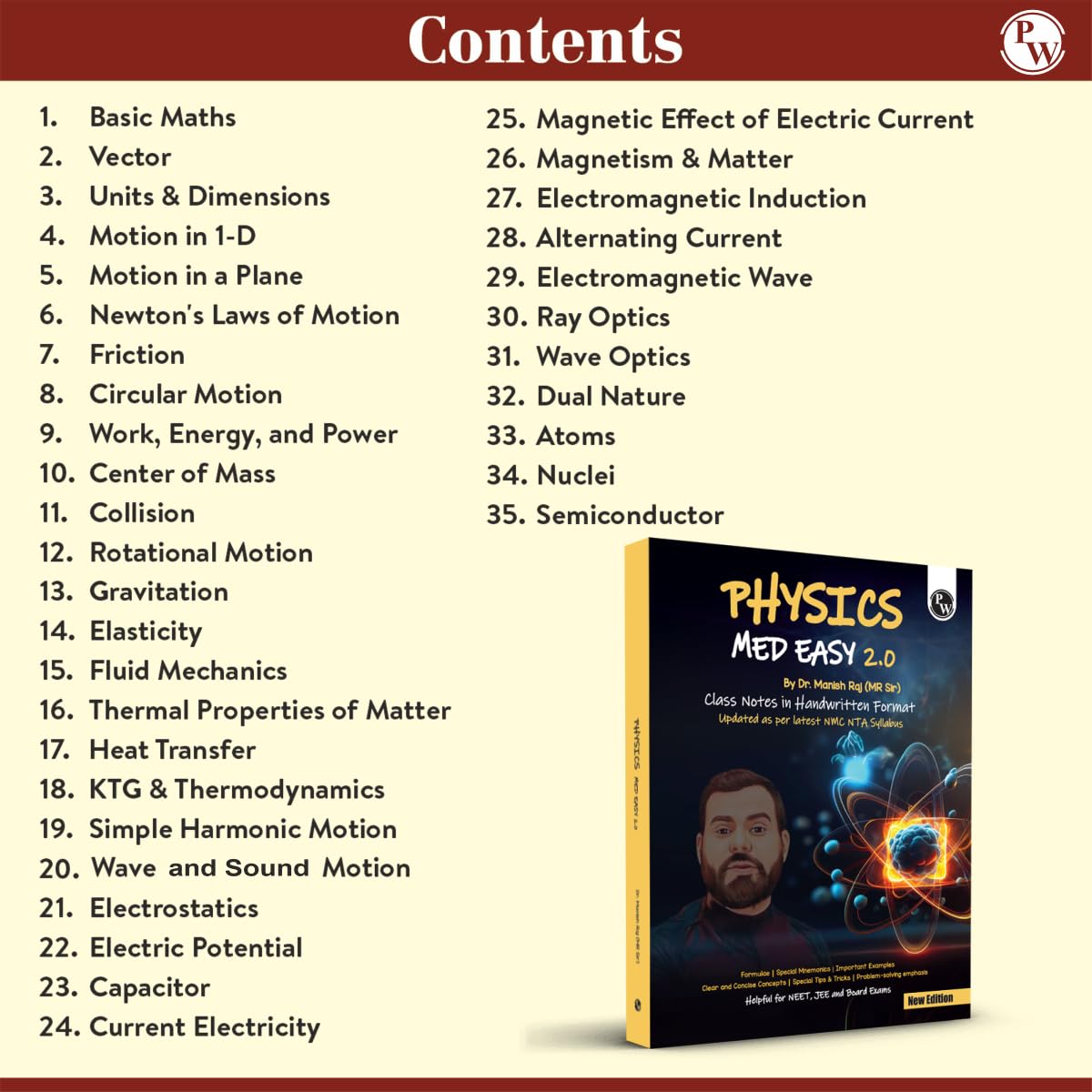 Physics Wallah PW Physics Med Easy 2.0 Handwritten Notes by Dr. Manish Raj (MR Sir) | 9788119352944 view 3