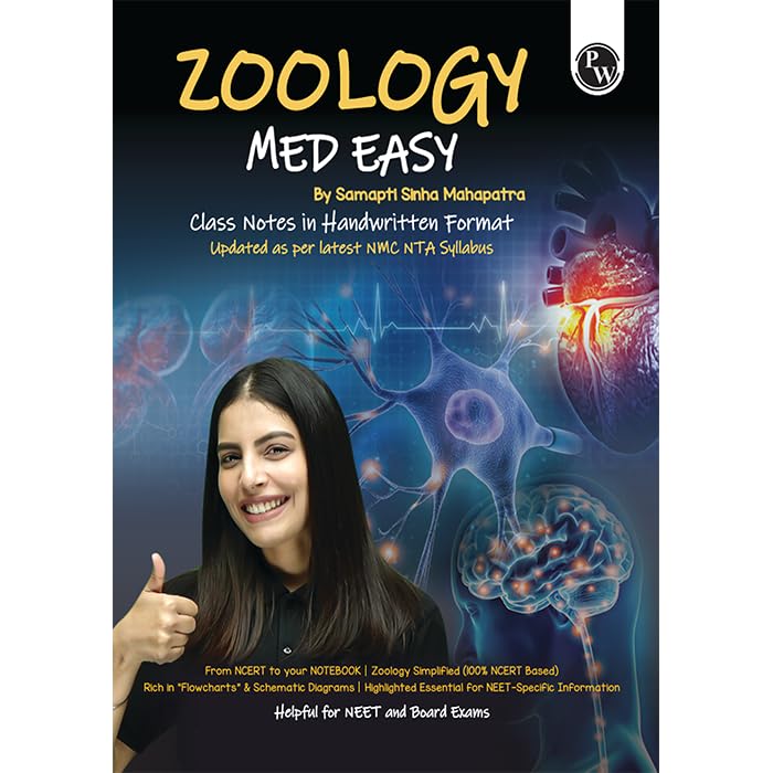 Physics Wallah PW Zoology Med Easy Handwritten Notes by Samapti Sinha Mahapatra | 9789360345068