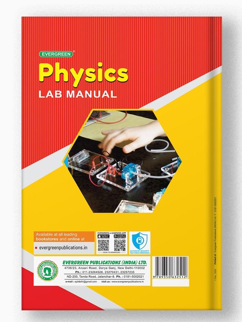 Candid CBSE 11 Physics Lab Manual | Evergreen Publication | 9789350632512 view 2