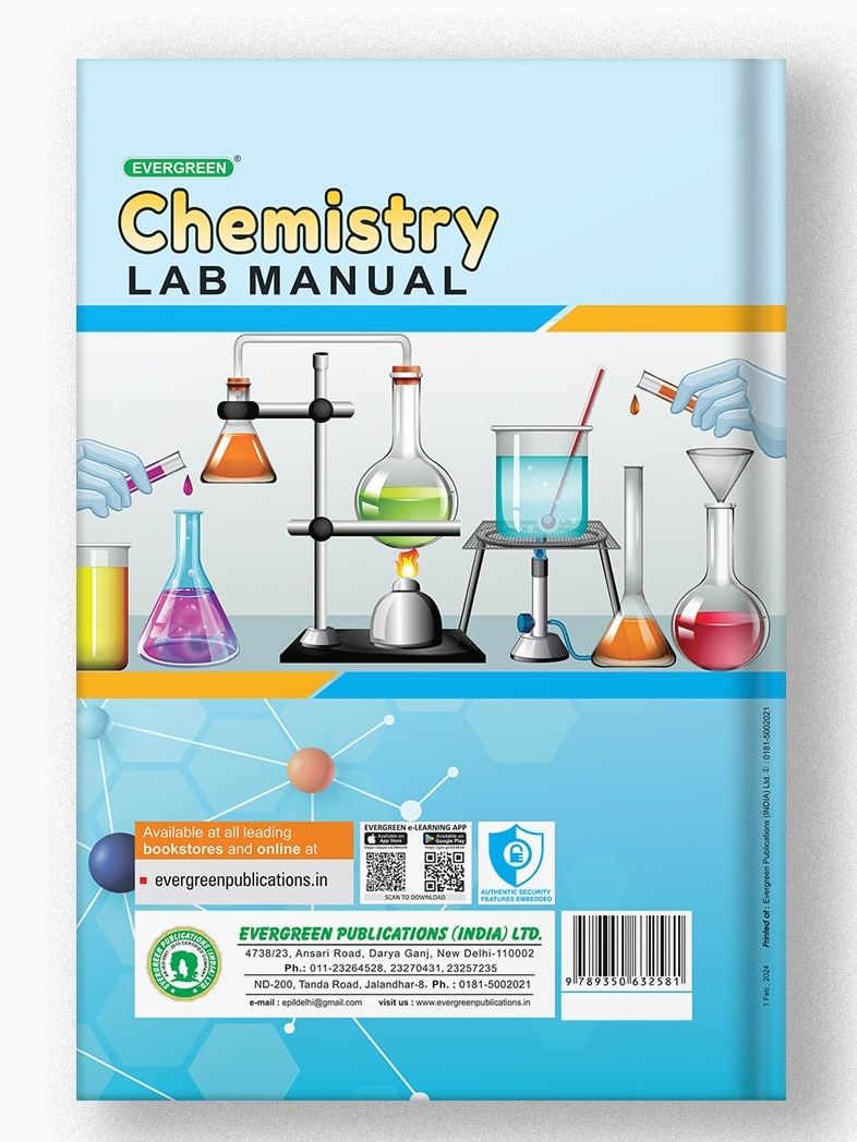 Candid CBSE 11 Chemistrry Lab Manual HB | Evergreen Publication | 9789350632581 view 2
