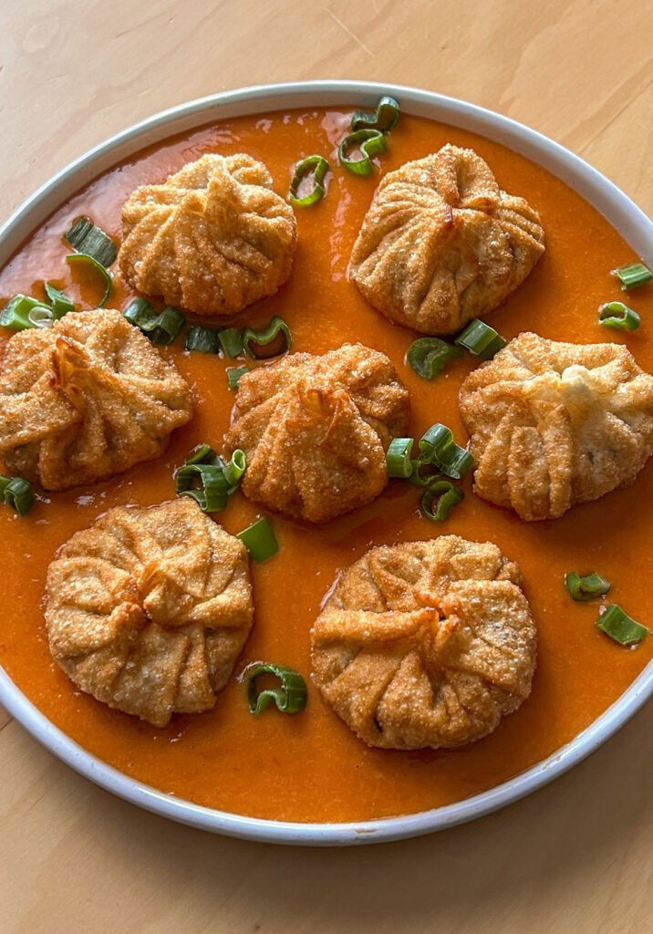Veg Momos Fried Full view 2