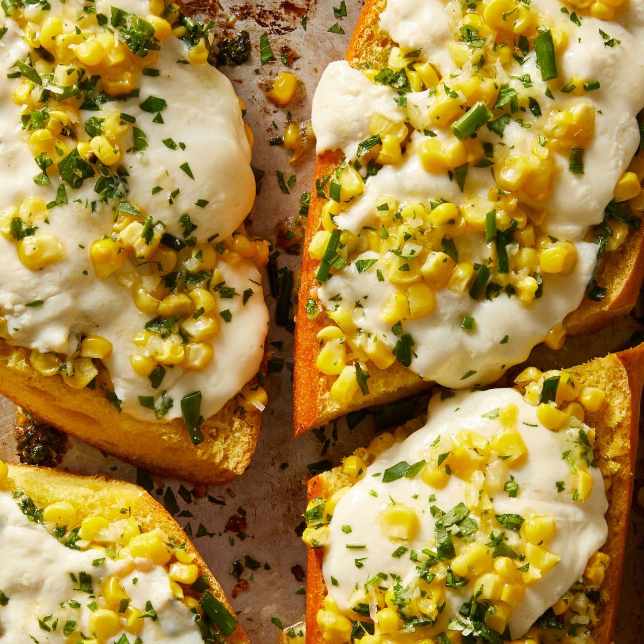 Corn Garlic Bread