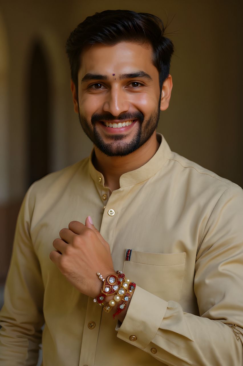Satoru Traditional Rakhi Set