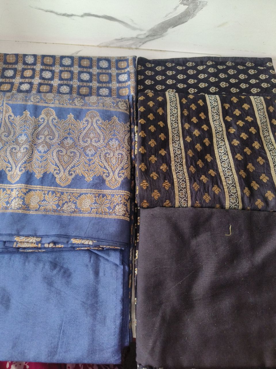Moonga Silk Cotton Salvar Shoot Fabric view 4