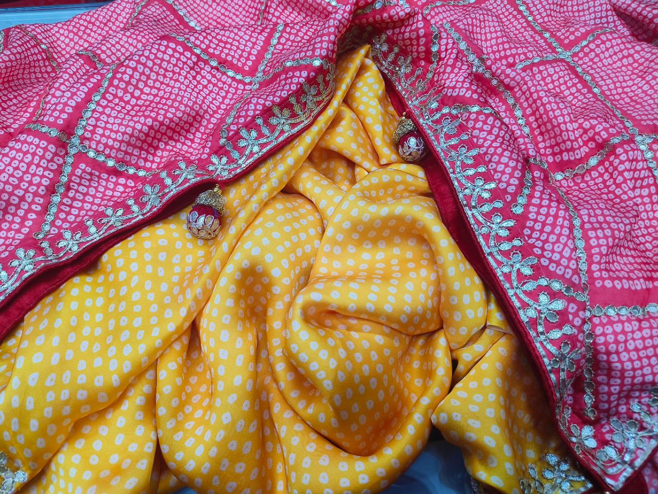 Bandhani Silk Saree