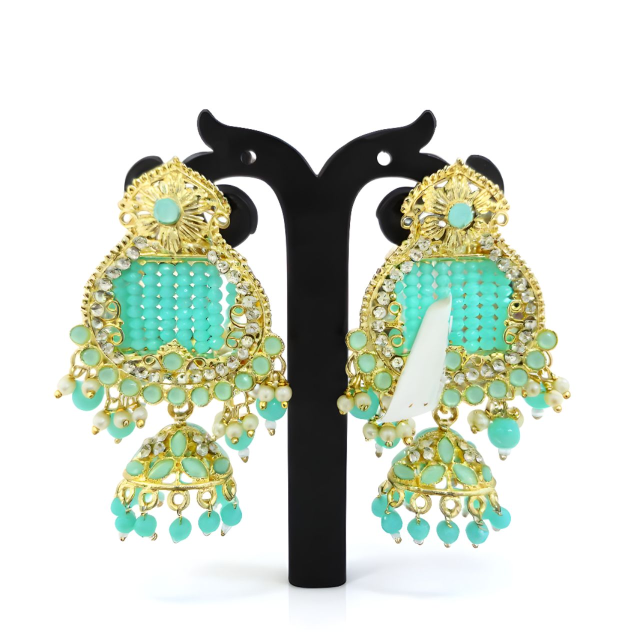 Aqua Chandelier Earrings