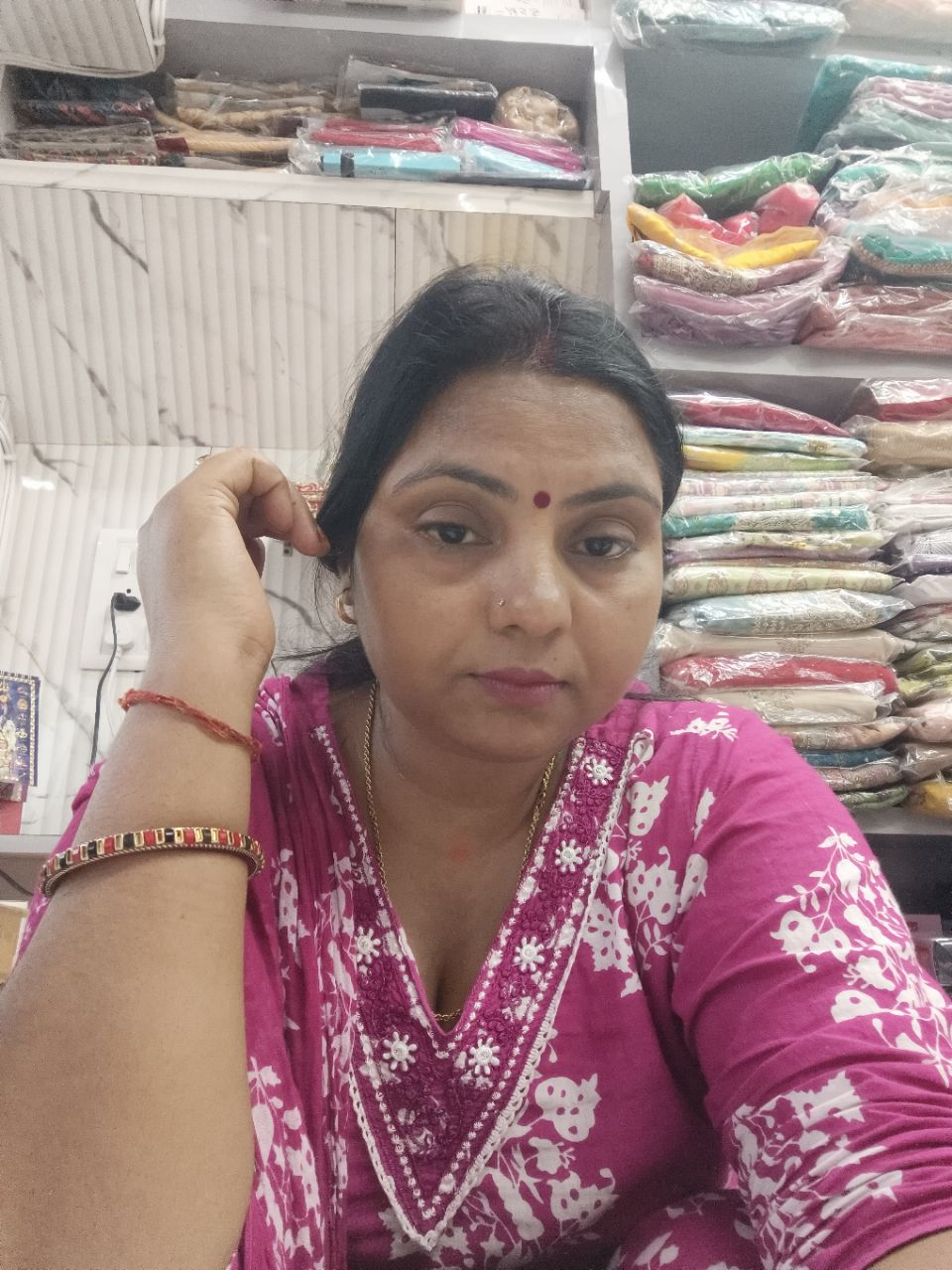 Pink Printed Kurti
