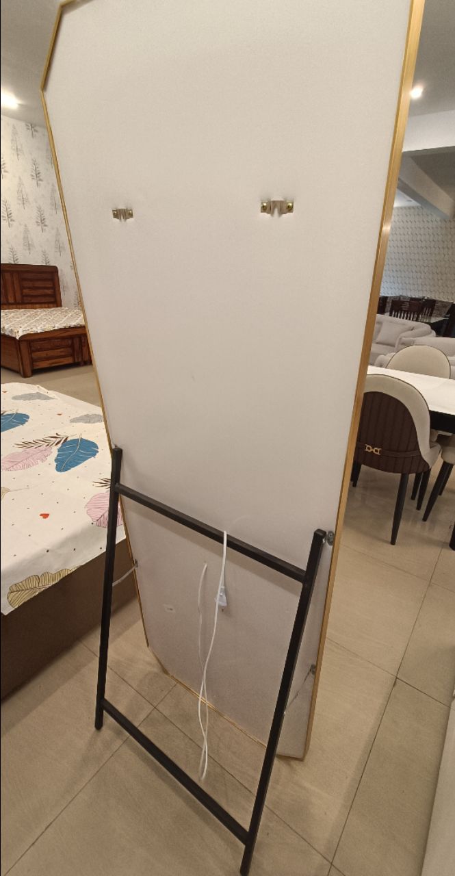 Modern LED Full-Length Standing Mirror with Dual-Tone Lighting view 5