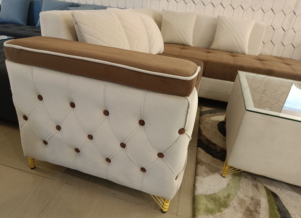 Elegant L-Shaped Sofa view 4