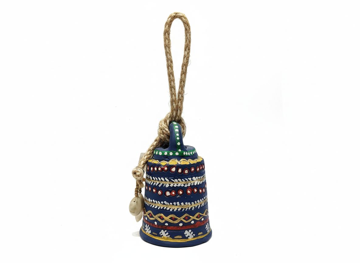 Terracotta Warli Bell 4/3" Code:WAR171 view 2