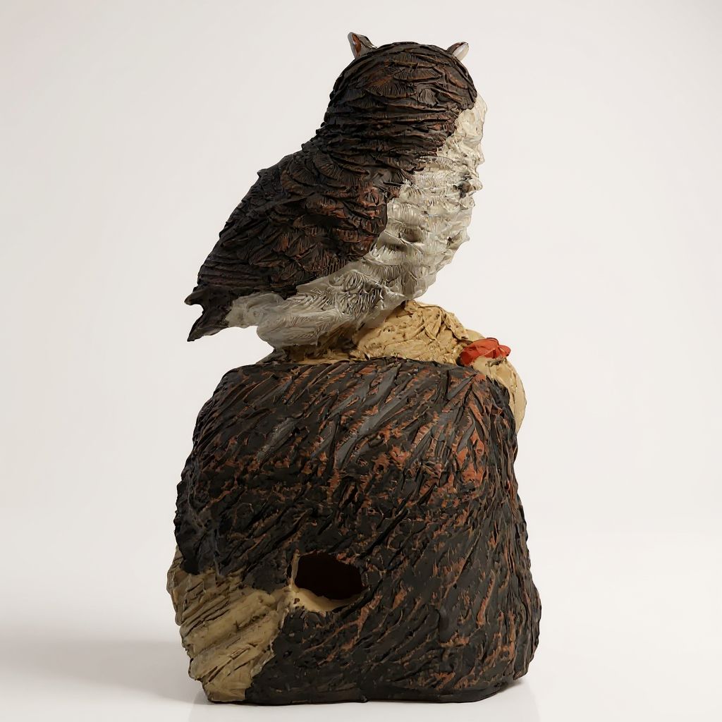 Owl Clock 5/4" view 2