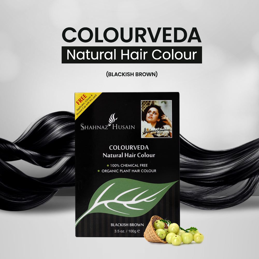 Shahnaz Husain Colourveda Natural Hair Colour Blackish Brown view 2