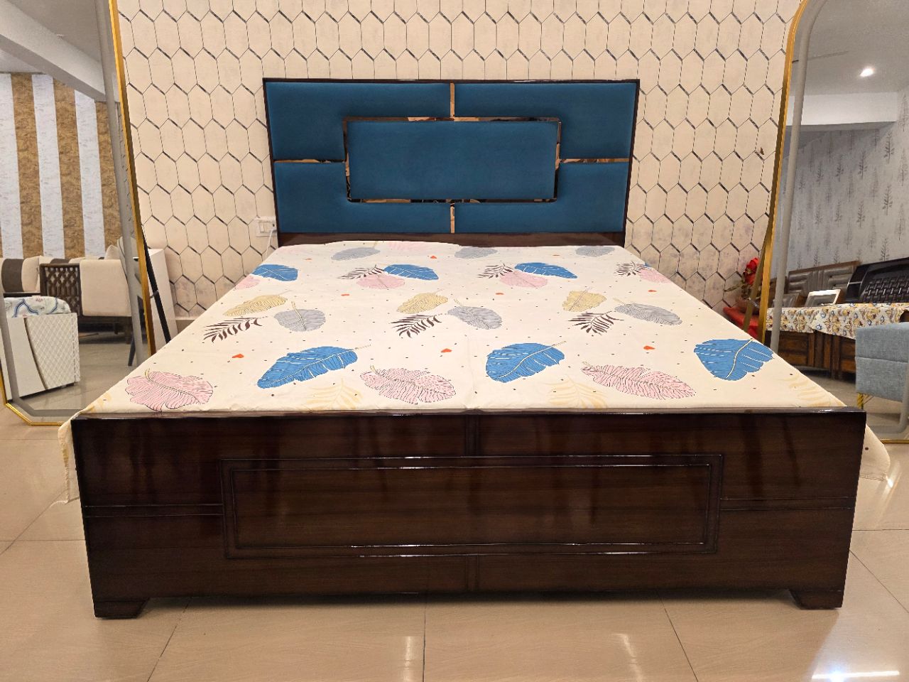 The 'Zenith' Modern Wooden Storage Bed view 2