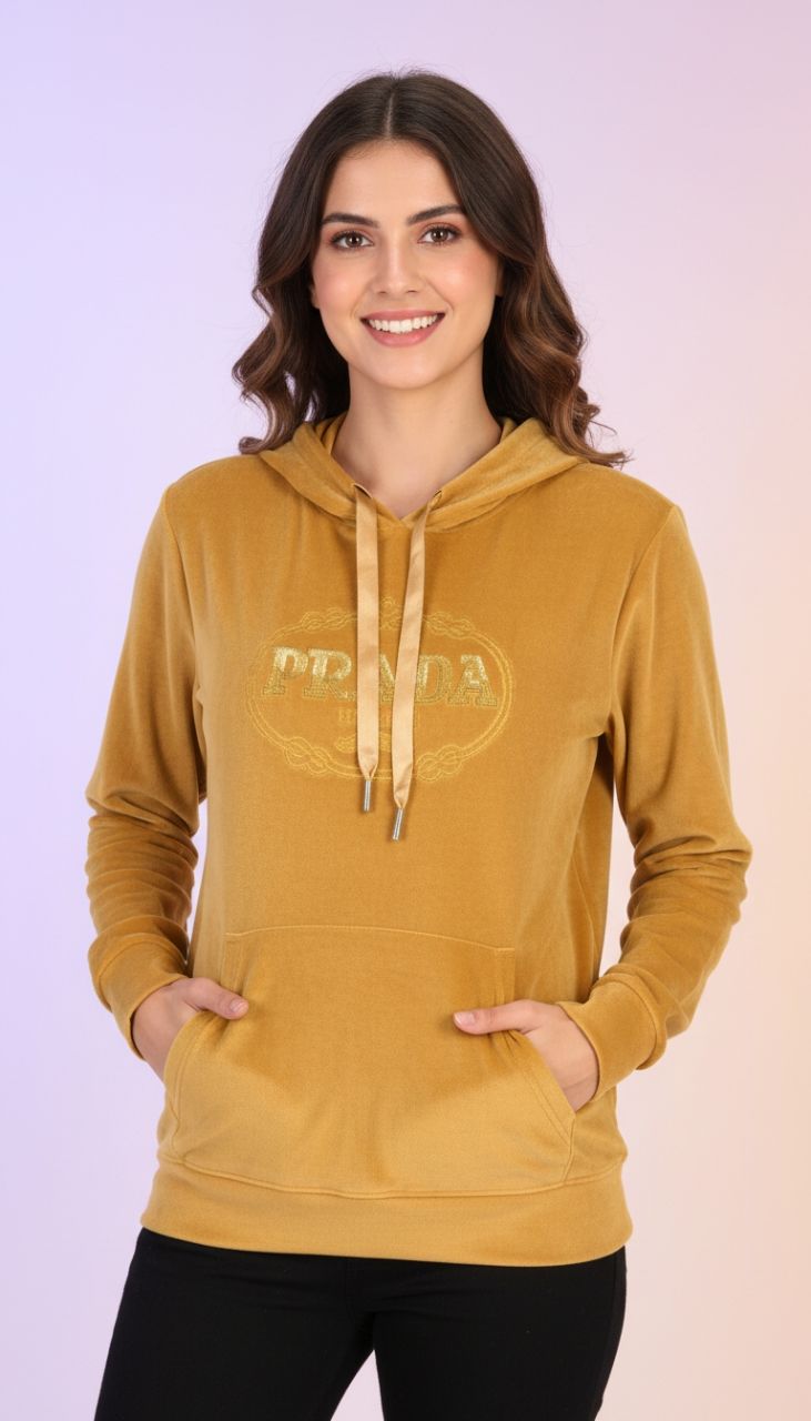 Prada Embroidered Hoodie