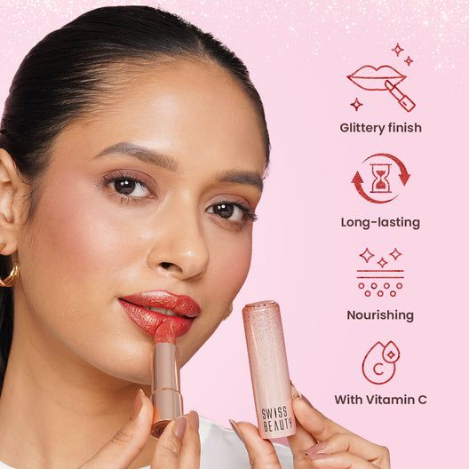 Swiss Beauty More Than Glitter Lipstick view 5