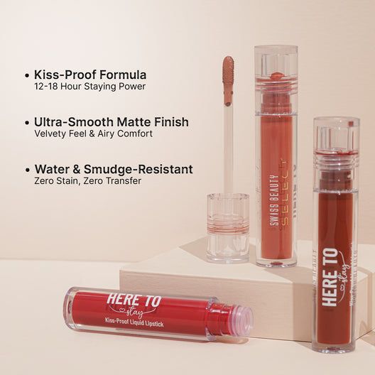 Swiss Beauty Here To Stay Liquid Lipstick view 7