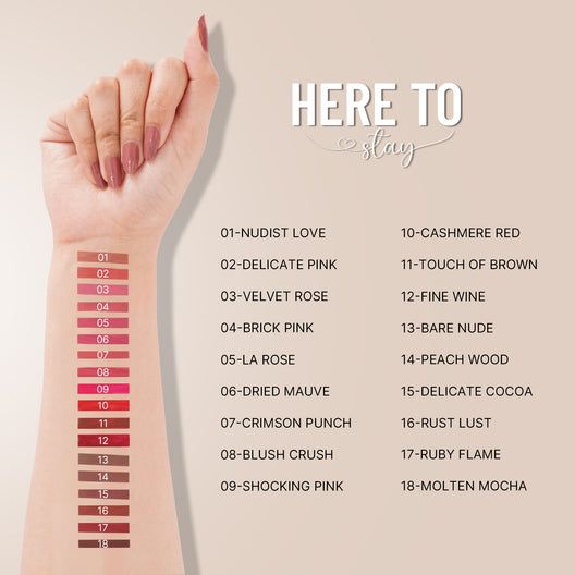 Swiss Beauty Here To Stay Liquid Lipstick view 6