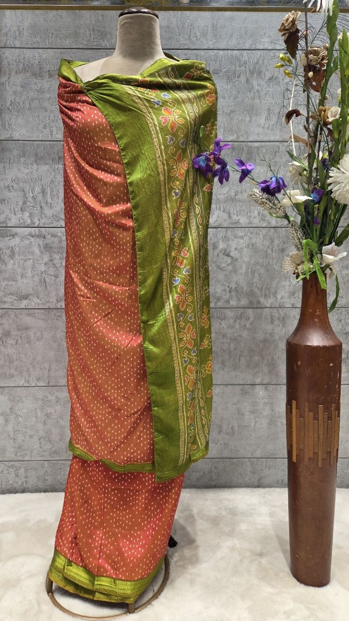 Traditional  Unstitched Ikat Printed  Suit view 5
