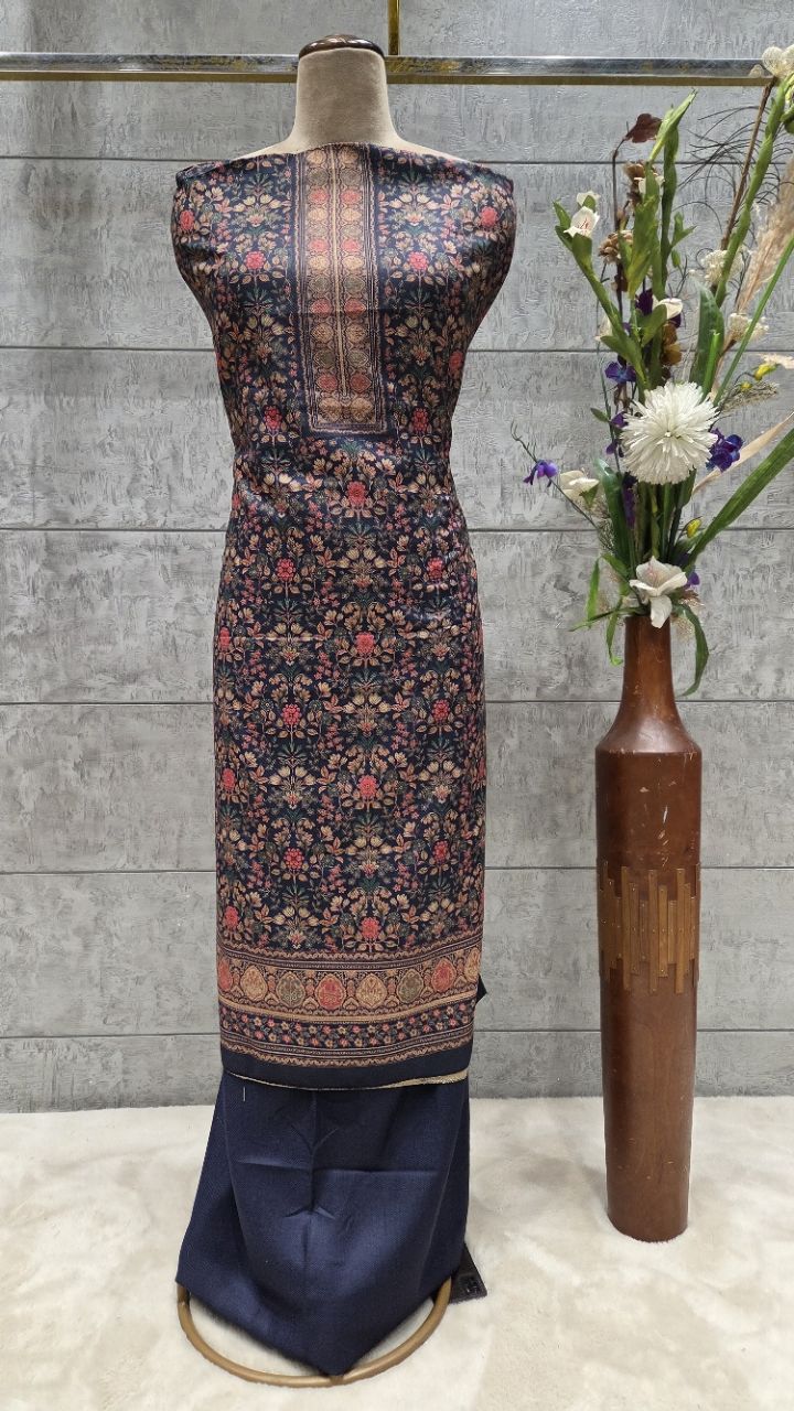 Traditional Printed Woolen Salwar Suit view 5