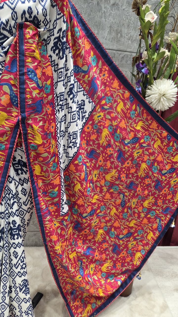 Traditional Printed Saree view 5