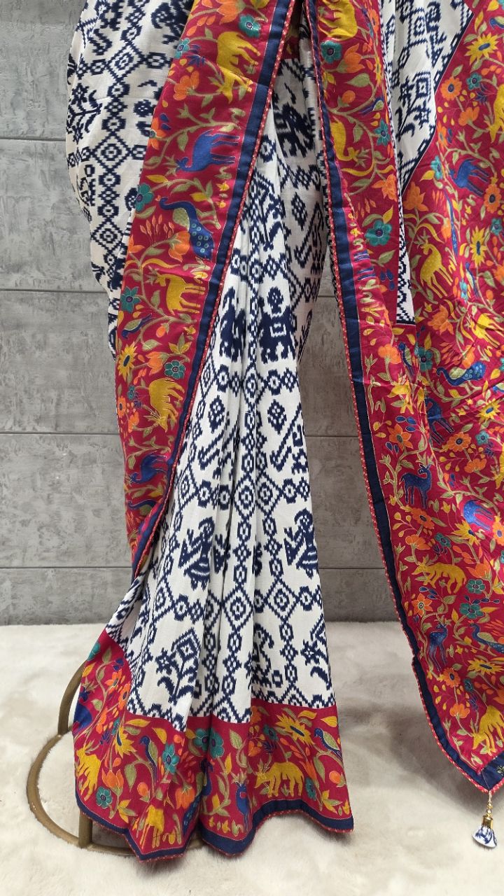 Traditional Printed Saree view 4