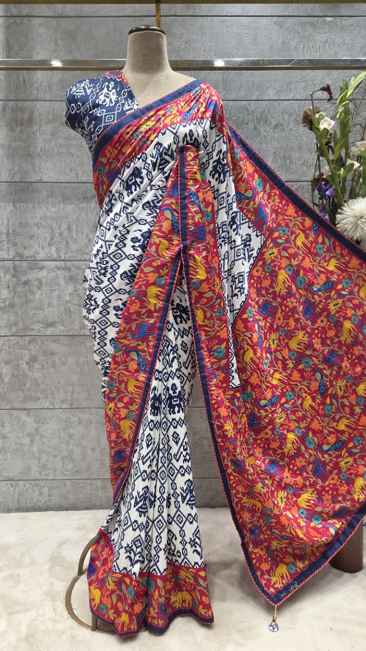 Traditional Printed Saree view 2