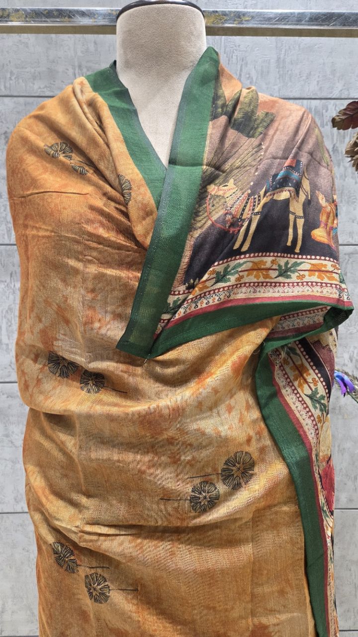 Traditional Unstitched Indian Suit view 5