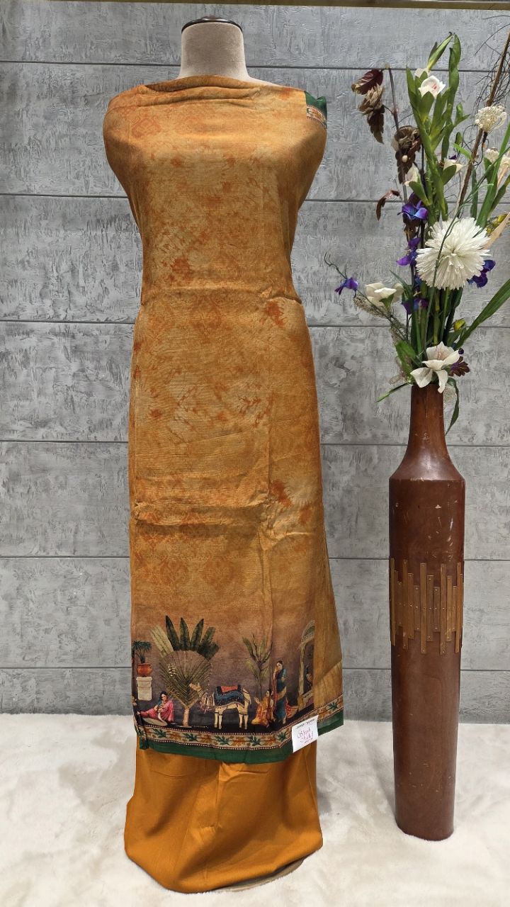 Traditional Unstitched Indian Suit view 4