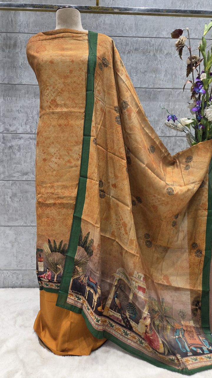 Traditional Unstitched Indian Suit