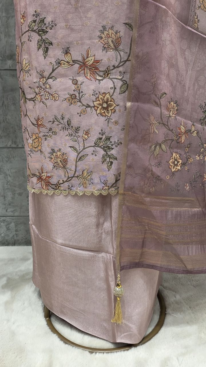 Embroidered Silk Kurta view 5