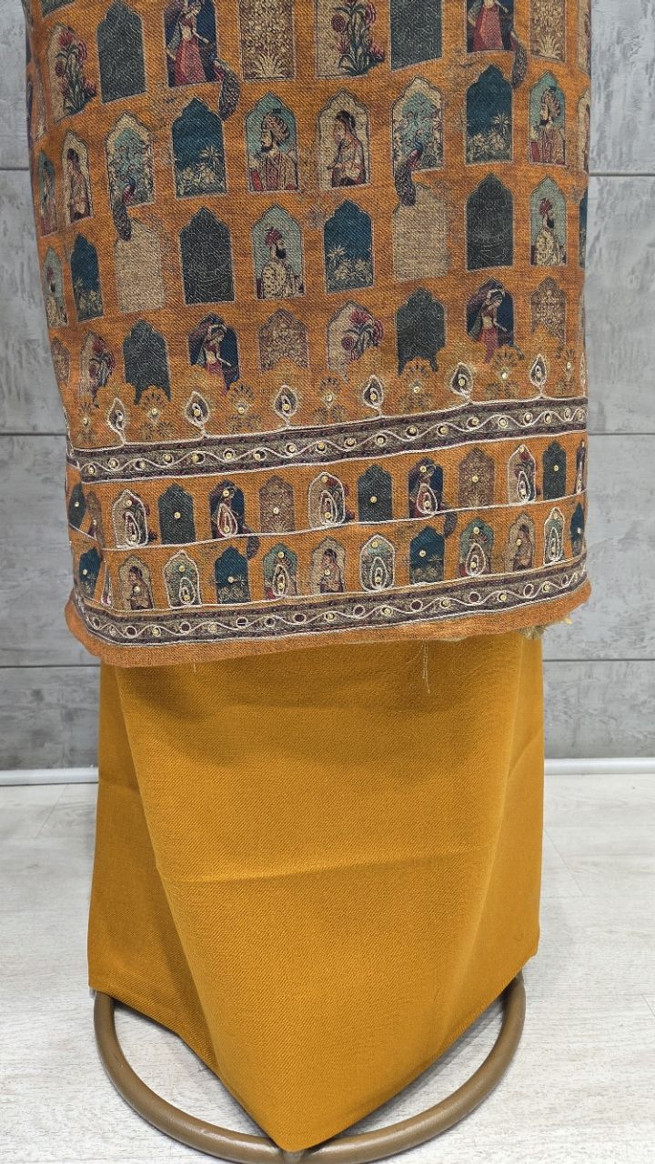 Traditional Indian Unstitched Suit view 5