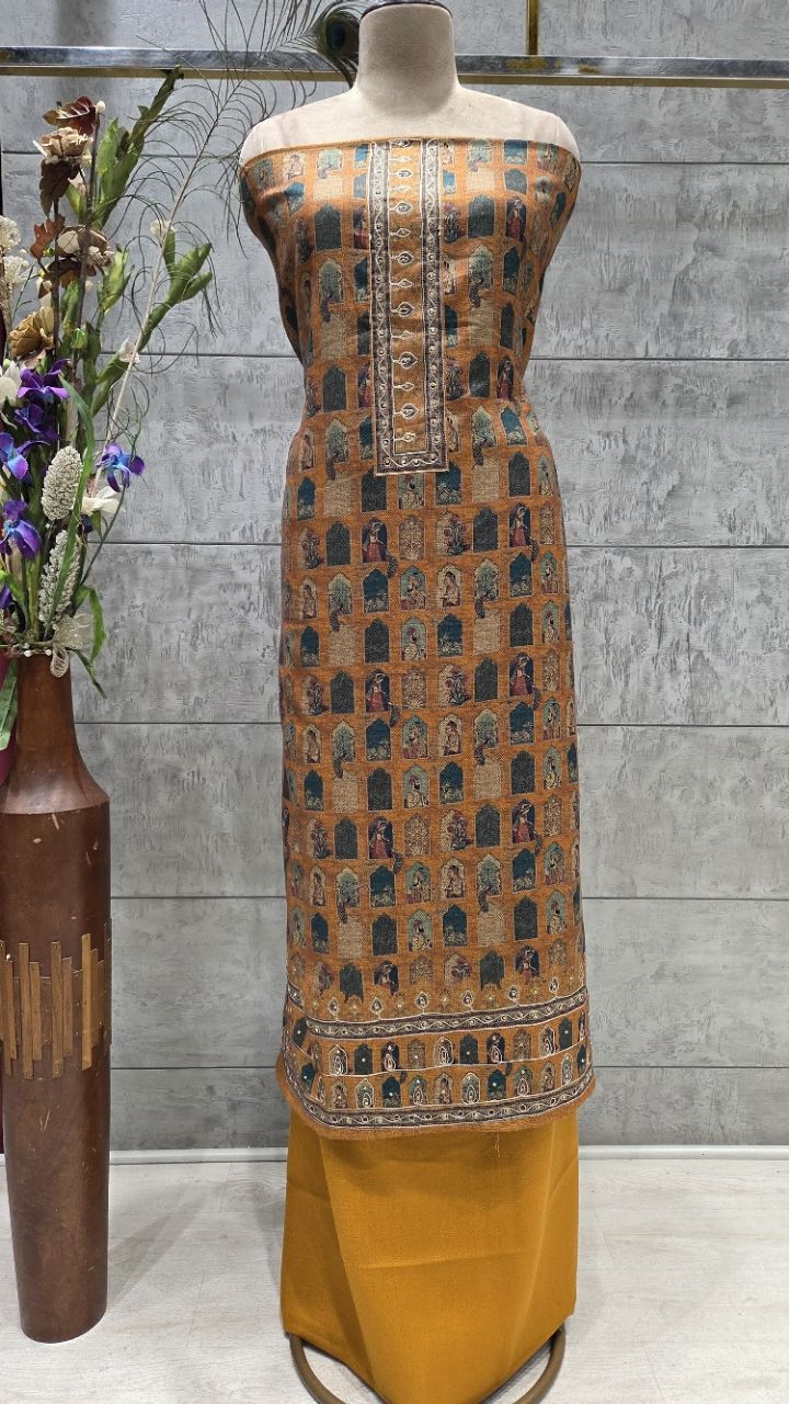 Traditional Indian Unstitched Suit view 2