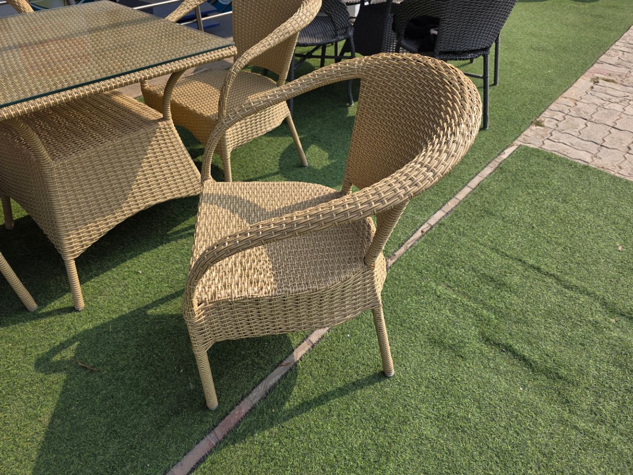 Wicker Patio Chair view 3
