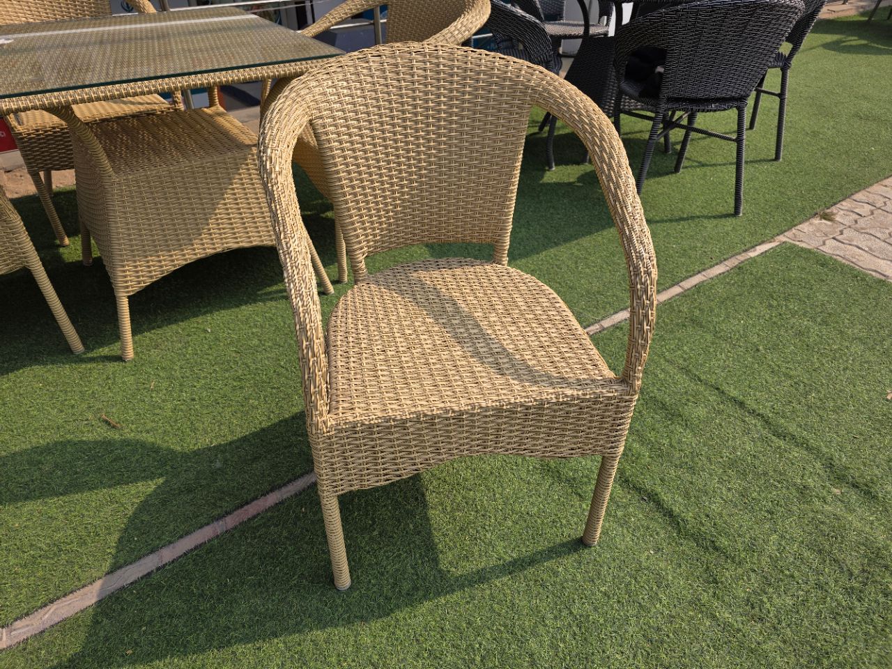 Wicker Patio Chair view 2