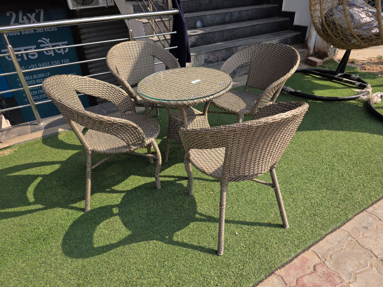 Wicker Outdoor Chair Set