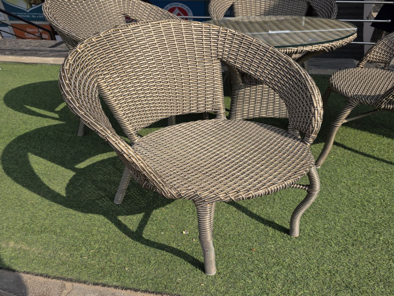 Wicker Outdoor Chair Set view 4