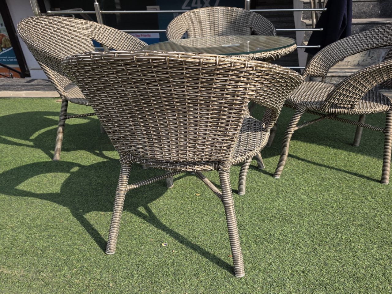 Wicker Outdoor Chair Set view 3