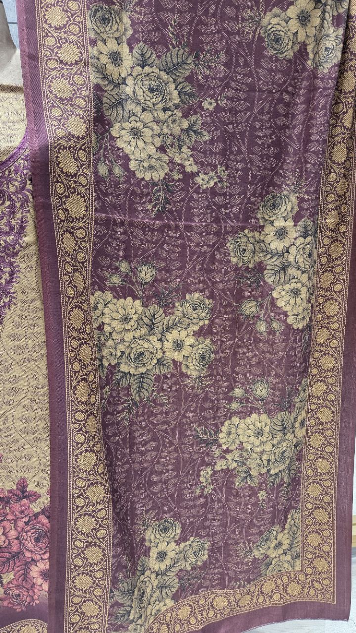 Traditional Woolen Unstitched Suit For Women Winter Wear view 2