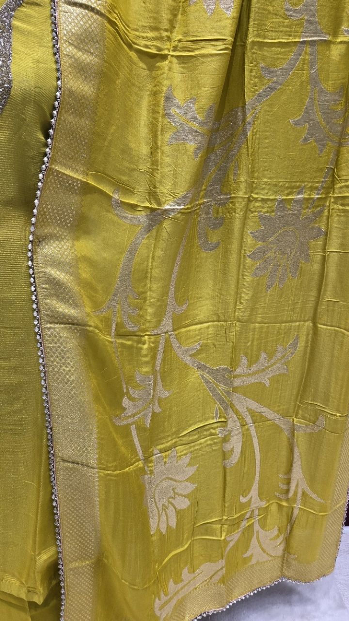Pista Silk Unstitched Suit For Women view 3