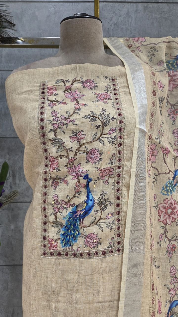 Peacock Embroidery Suit view 4